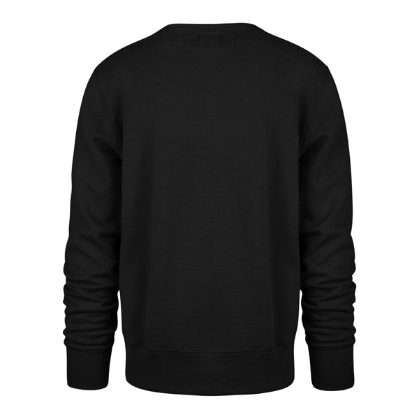 The model is wearing this MLB New York Yankees Imprint ’47 Burnside Crewneck Sweatshirt in black. 2
