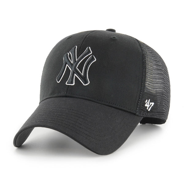 Pictured is this MLB New York Yankees Branson ’47 MVP cap in black. 1