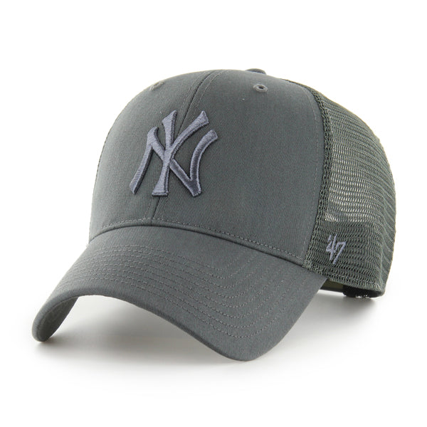Pictured is this MLB New York Yankees Branson ’47 MVP cap in dark grey. 1