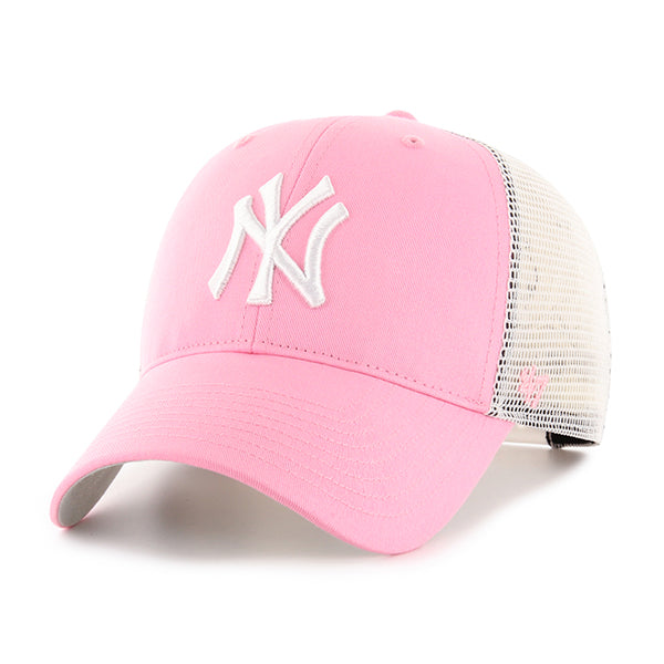 Pictured is this MLB New York Yankees Branson ’47 MVP cap in pink. 1