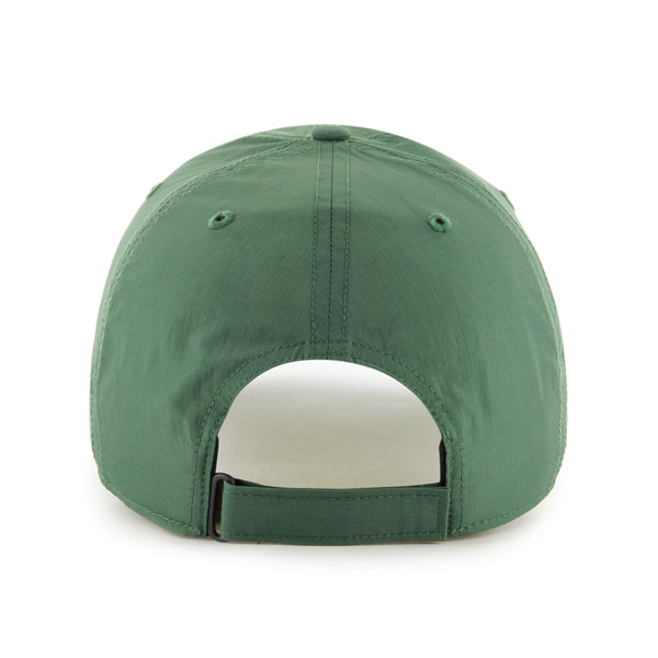 Pictured is this MLB Athletics BRRR ’47 CLEAN UP cap in dark green. 2