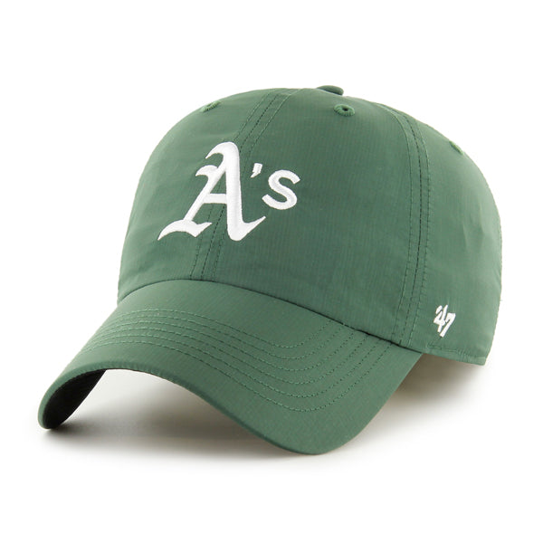 Pictured is this MLB Athletics BRRR ’47 CLEAN UP cap in dark green. 1