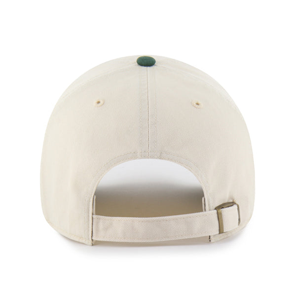 Pictured is this MLB Oakland Athletics Base Runner ’47 CLEAN UP cap in natural. 2