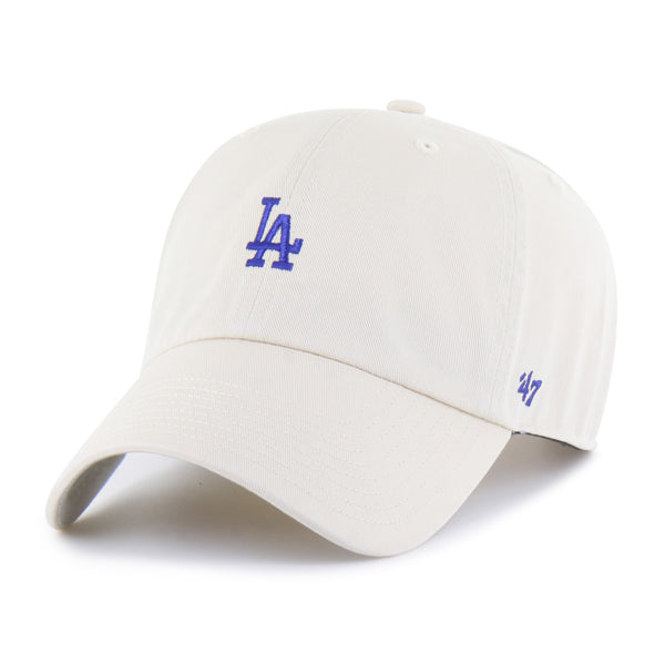Pictured is this MLB Los Angeles Dodgers Base Runner '47 CLEAN UP cap in natural. 1