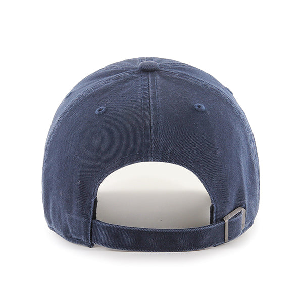 Pictured is this MLB Los Angeles Dodgers Base Runner ’47 CLEAN UP cap in navy. 2