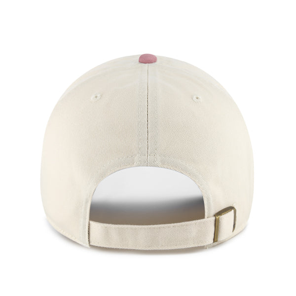 Pictured is this MLB New York Yankees Base Runner ’47 CLEAN UP cap in natural and mauve. 2