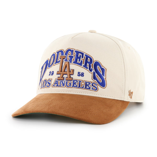 Pictured is this MLB Los Angeles Dodgers Brentwood Suede ’47 HITCH cap in natural. 1