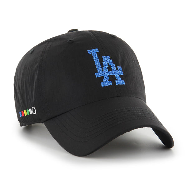 Pictured is this MLB Los Angeles Dodgers Eight Bit Hero ’47 CLEAN UP cap in black. 1