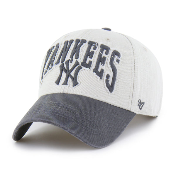 Pictured is this MLB New York Yankees Groten ’47 MVP cap in white & grey. 2