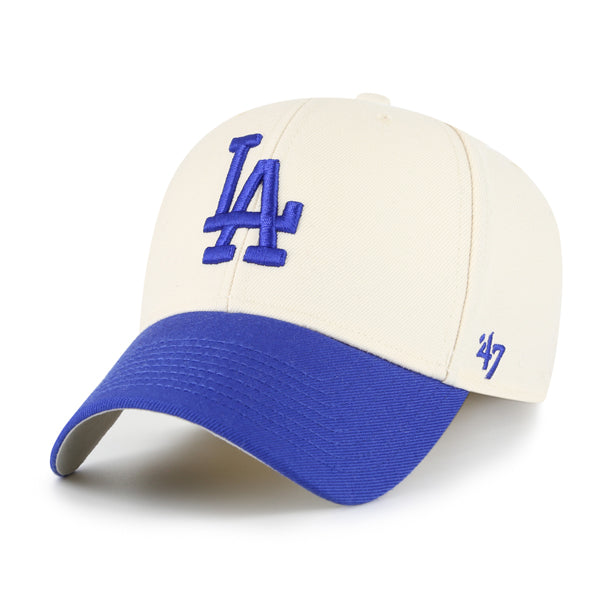 Pictured is this MLB Los Angeles Dodgers Two Tone ’47 MVP cap in natural. 1