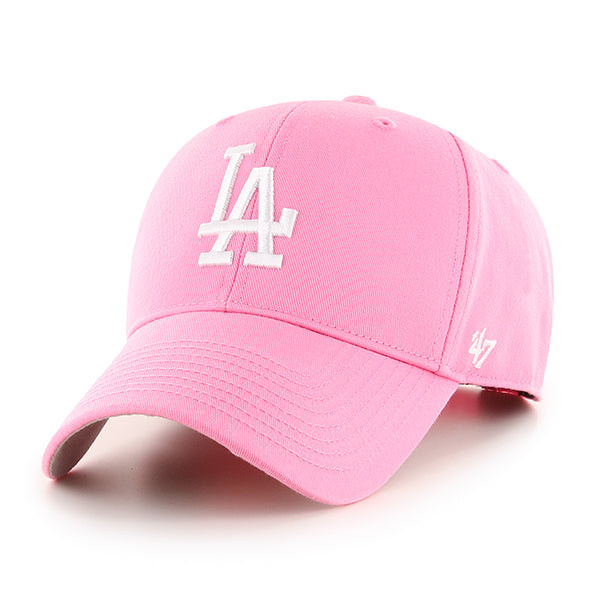 Pictured is this MLB Los Angeles Dodgers Raised Kids '47 MVP cap in rose pink. 1