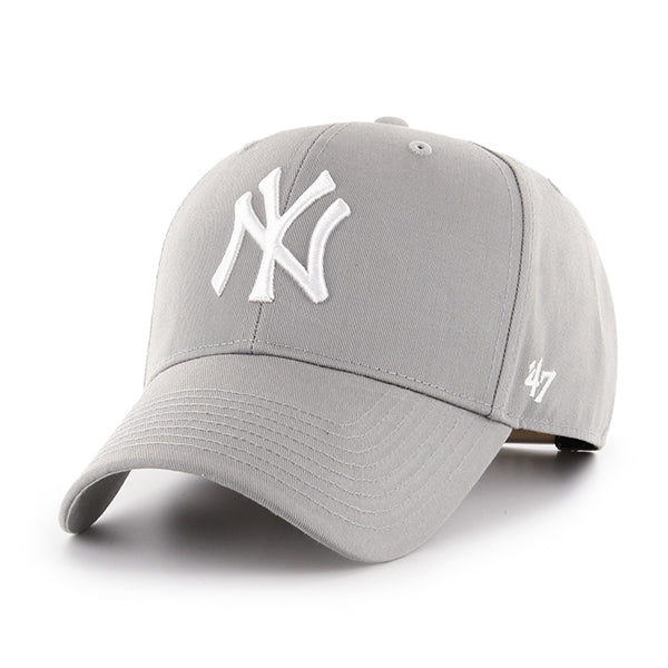 Pictured is this MLB New York Yankees Raised Kids ’47 MVP cap in grey. 1