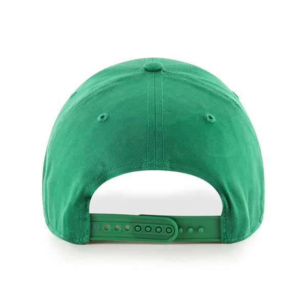 Pictured is this MLB New York Yankees Raised Kids ’47 MVP cap in kelly green. 2