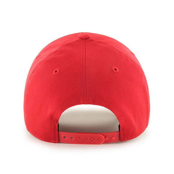 Pictured is this MLB New York Yankees Raised Basic ’47 MVP cap in red. 2