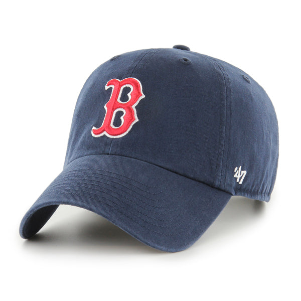 Pictured is this MLB Boston Red Sox '47 CLEAN UP cap in navy. 1