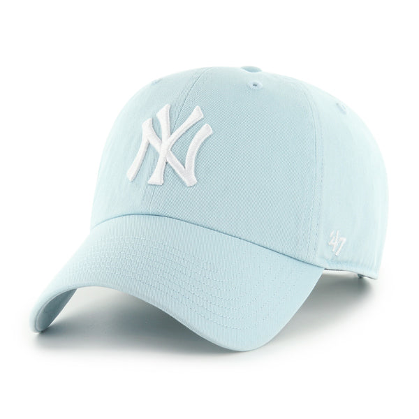 Pictured is this MLB New York Yankees ’47 CLEAN UP cap in light blue. 1
