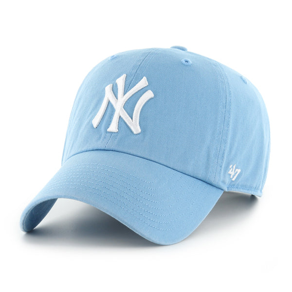 Pictured is this MLB New York Yankees Kids ’47 CLEAN UP cap in blue. 1