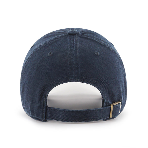 Pictured is this MLB New York Yankees '47 CLEAN UP cap in navy on navy. 2
