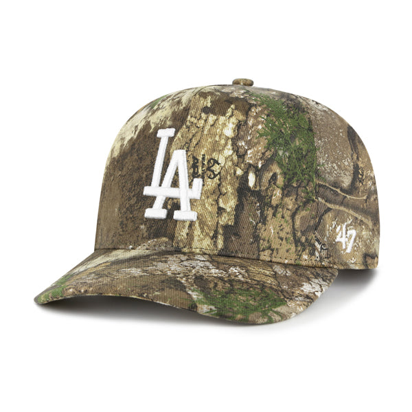 Pictured is this MLB Los Angeles Dodgers Realtree ’47 HITCH cap in beige/khaki. 1