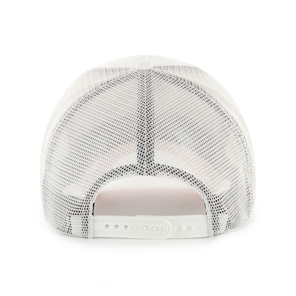 Pictured is this MLB New York Yankees Soft Glow Script ’47 OFFSIDE DT cap in white and digital pink. 2