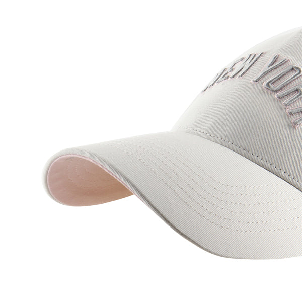 Pictured is this MLB New York Yankees Soft Glow Script ’47 OFFSIDE DT cap in white and digital pink. 4