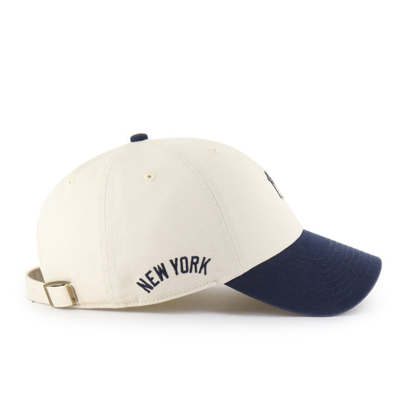 Pictured is this MLB New York Yankees Base Runner Sure Shot '47 CLEAN UP cap in natural. 4