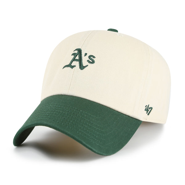 Pictured is this MLB Athletics Base Runner Sure Shot ’47 CLEAN UP cap in natural. 4