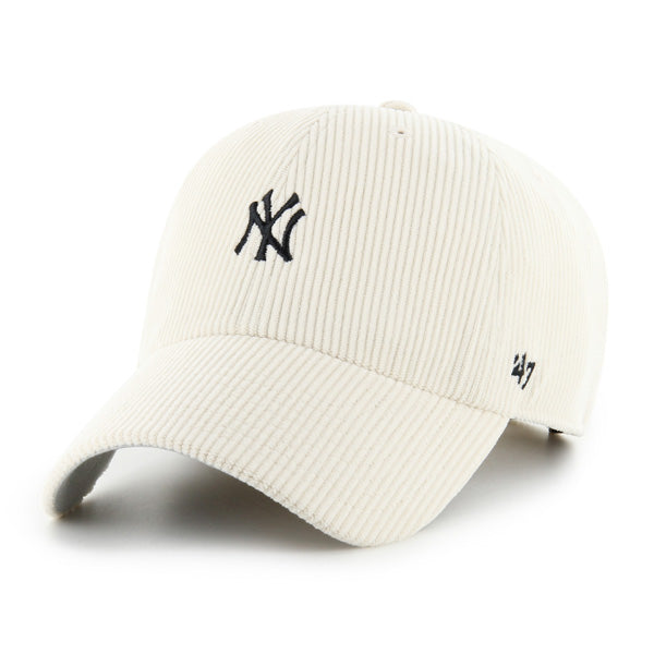 Pictured is this MLB New York Yankees Base Runner Cord '47 CLEAN UP cap in natural. 1