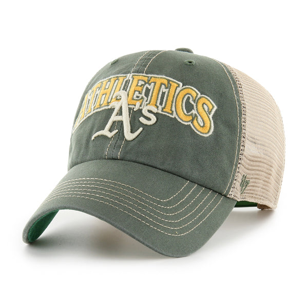 Pictured is this MLB Athletics Tuscaloosa ’47 CLEAN UP cap in green. 1