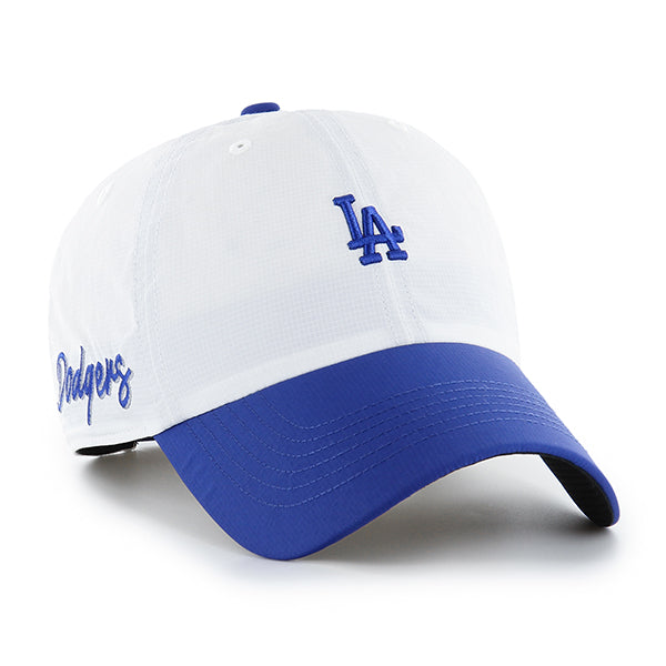 Pictured is this MLB Los Angeles Dodgers Vista Mini ’47 CLEAN UP cap in white. 1