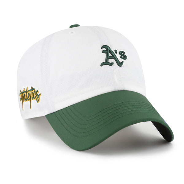Pictured is this MLB Athletics Vista Mini ’47 CLEAN UP cap in white. 1