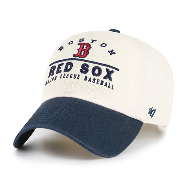 Pictured is this MLB Boston Red Sox Windham '47 CLEAN UP cap in natural. 1