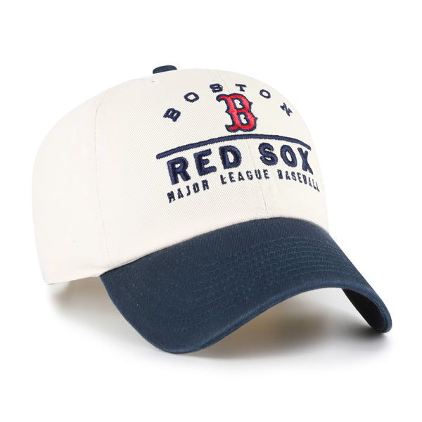 Pictured is this MLB Boston Red Sox Windham '47 CLEAN UP cap in natural. 2