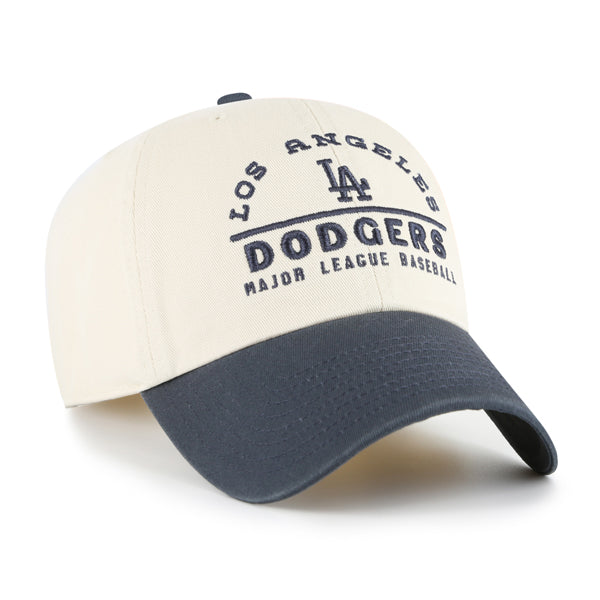 Pictured is this MLB Los Angeles Dodgers Windham ’47 CLEAN UP cap in natural. 3