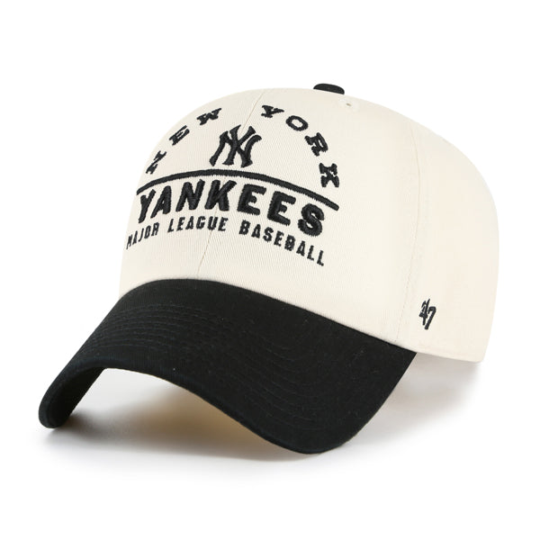 Pictured is this MLB New York Yankees Windham ’47 CLEAN UP cap in natural. 1