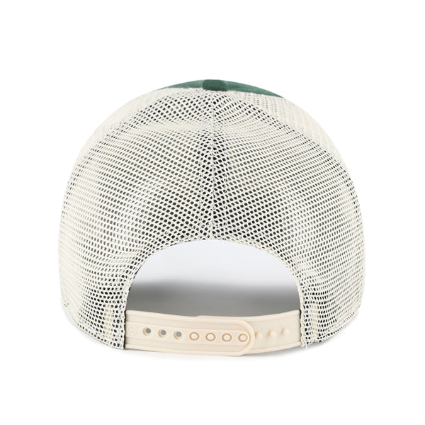 Pictured is this MLB Athletics Windham Mesh ’47 CLEAN UP cap in green. 2
