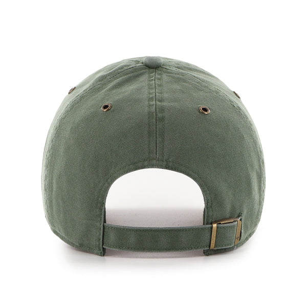Pictured is this MLB Oakland Athletics Windham Suede '47 CLEAN UP cap in black. 3