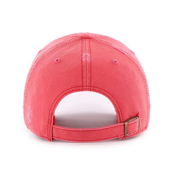 Pictured is this MLB Philadelphia Phillies Weathered '47 CLEAN UP cap in red. 2
