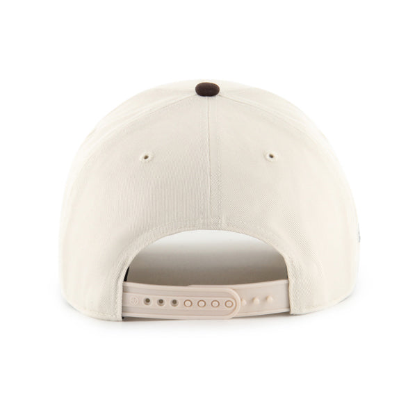 Pictured is this MLB Athletics Cooperstown Sure Shot ’47 MVP cap in natural. 2