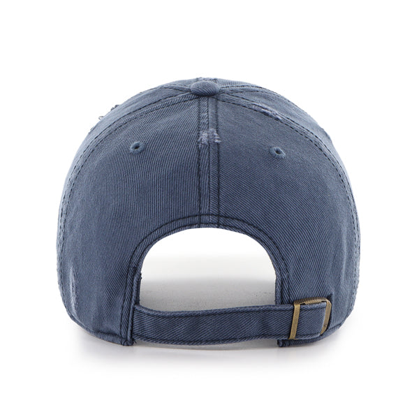 Pictured is this Collegiate Michigan Wolverines Weathered ’47 CLEAN UP cap in navy. 2