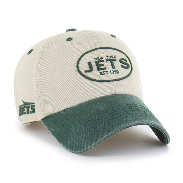 Pictured is this NFL New York Jets Breaking Trail ’47 CLEAN UP cap in natural. 1