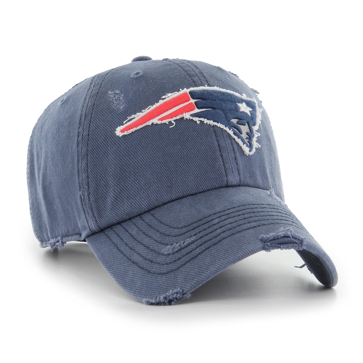 Pictured is this NFL Weathered New England Patriots ’47 CLEAN UP cap in dark blue. 2