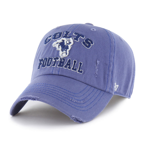 Pictured is this NFL Seymore Indianapolis Colts ’47 CLEAN UP cap in blue. 1