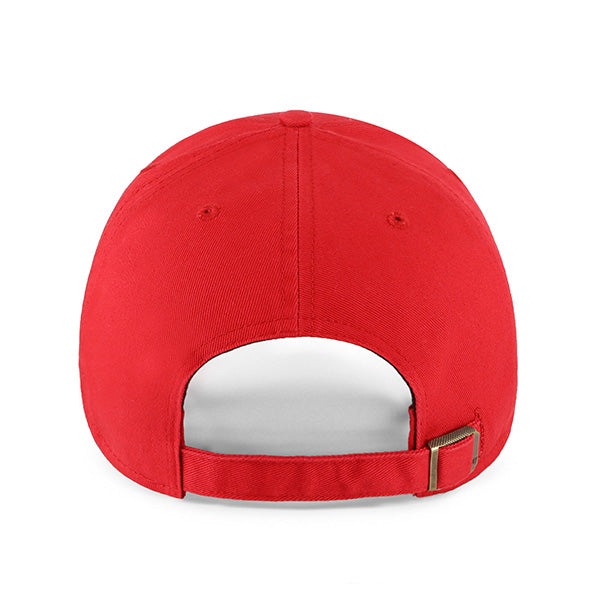 Pictured is this NHL Detroit Red Wings Legend ’47 MVP cap in red. 3