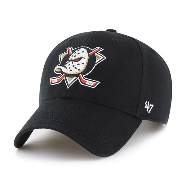 Pictured is this NHL Anaheim Ducks Legend ’47 MVP cap in black. 1