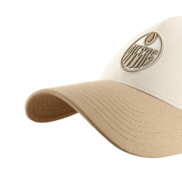 Pictured is this NHL Edmonton Oilers Sure Shot '47 MVP cap in natural. 5