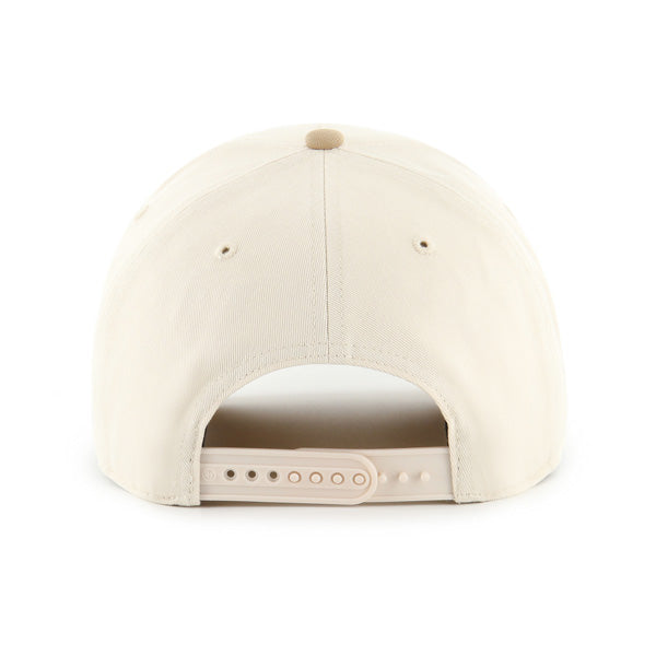 Pictured is this NHL Toronto Maple Leafs Contrast Sure Shot '47 MVP cap in natural. 2