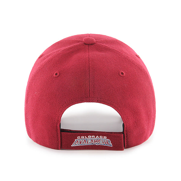 Pictured is this NHL Colorado Avalanche ’47 MVP cap in dark red. 2