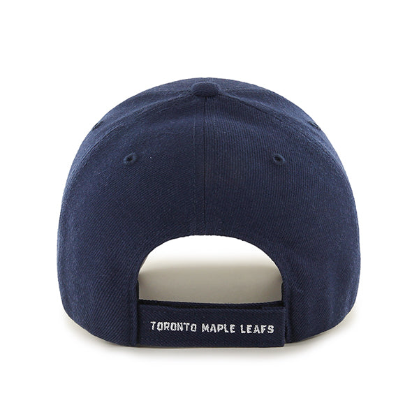 Pictured is this NHL Toronto Maple Leafs ’47 MVP cap in navy. 2