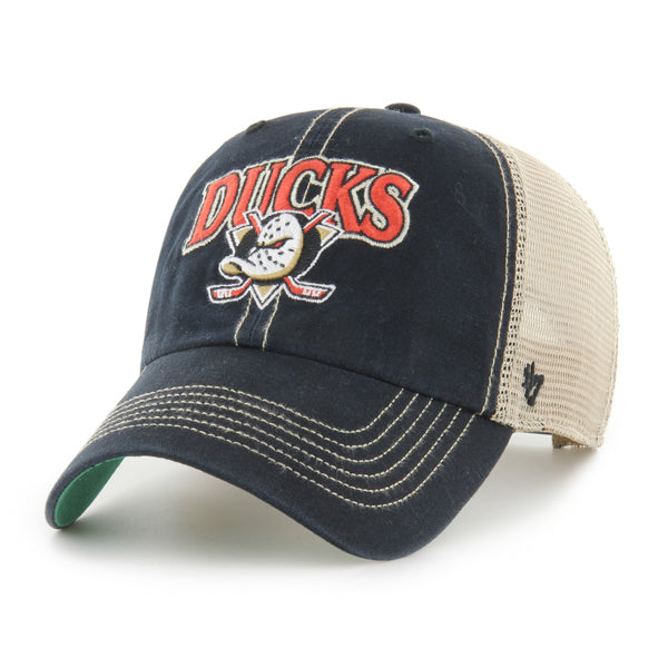 Pictured is this NHL Anaheim Ducks Tuscaloosa ’47 CLEAN UP cap in black. 1